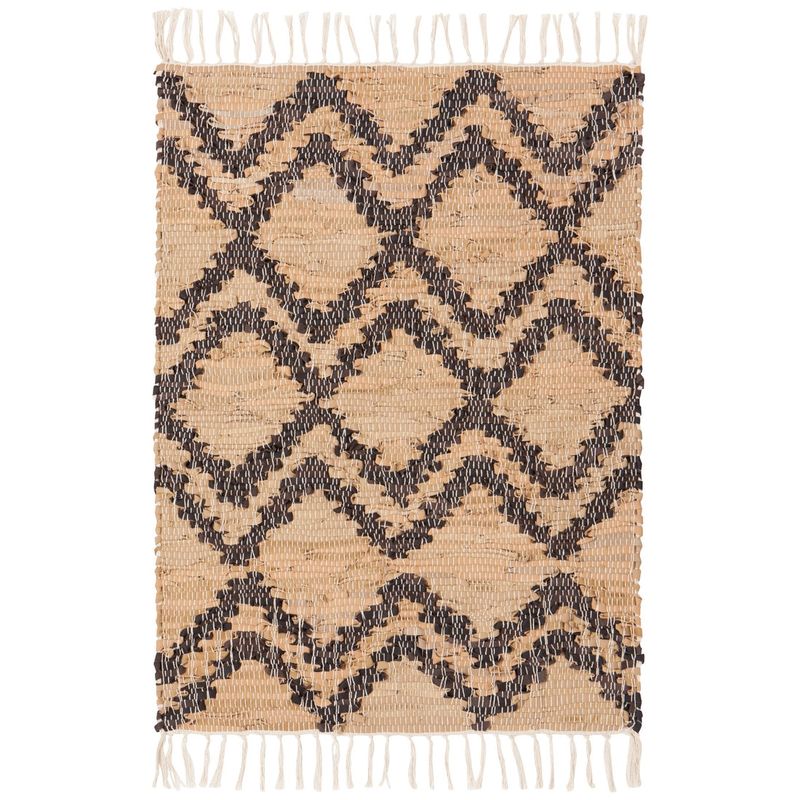 Now Designs Chindi Leather Rug | Tetra
