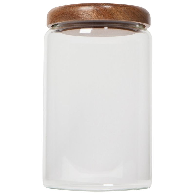 Danica Heirloom Glass Jar with Acacia Lid | Medium 32oz