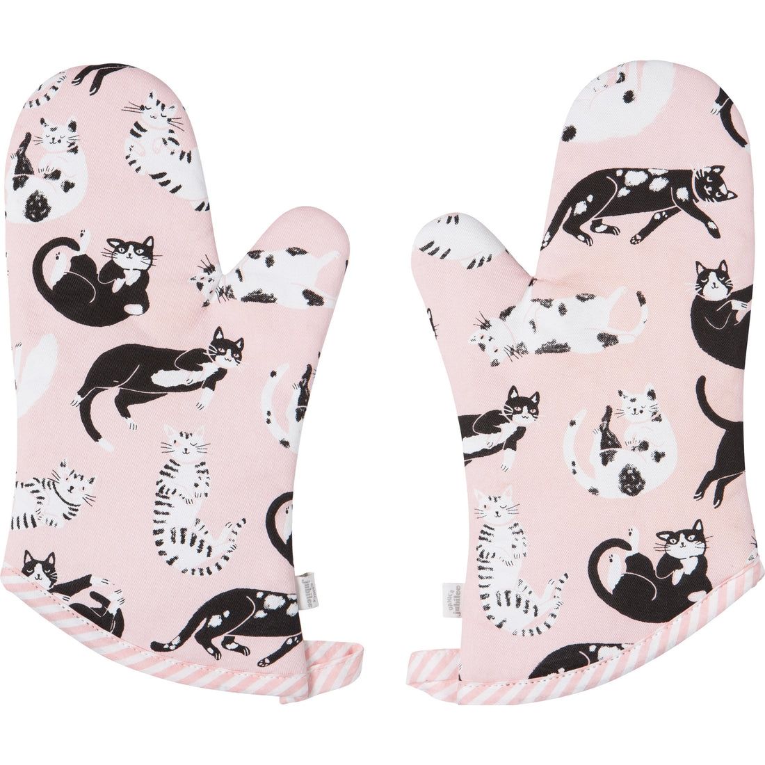 Now Designs Oven Mitts (Set of 2) | Cat - Meow &amp; Furever