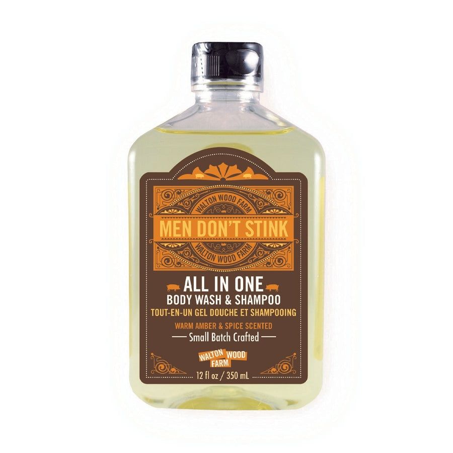 Walton Wood Farm | Men&#39;s Don&#39;t Stink 12 oz All In One Body Wash &amp; Shampoo