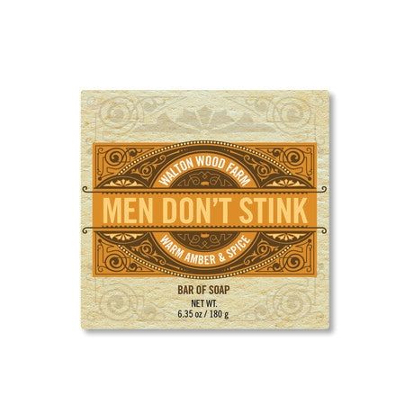 Walton Wood Farm | Men Don&#39;t Stink 6.35 oz Bar Soap
