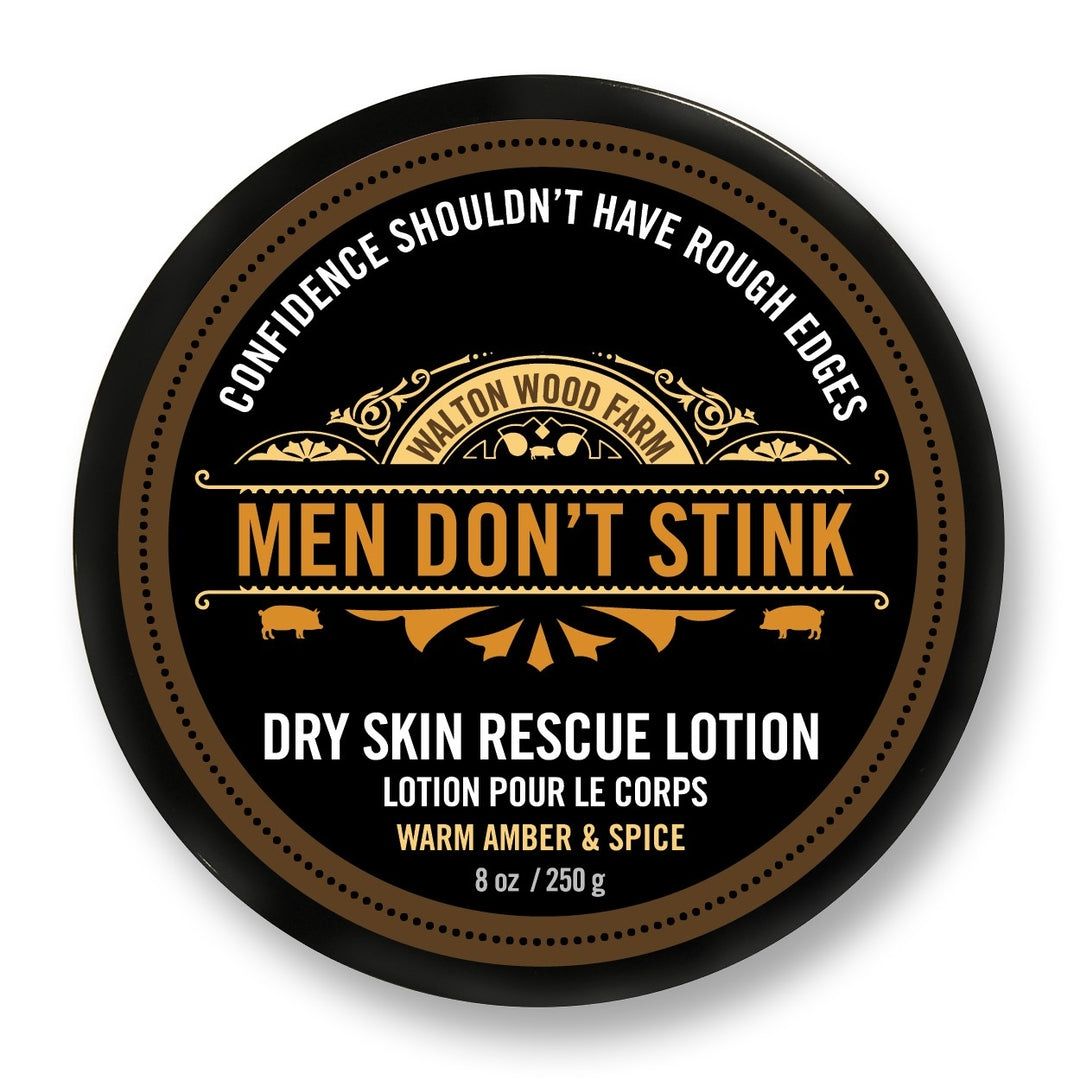 Walton Wood Farm | Men&#39;s Don&#39;t Stink 8 oz Dry Skin Rescue Lotion