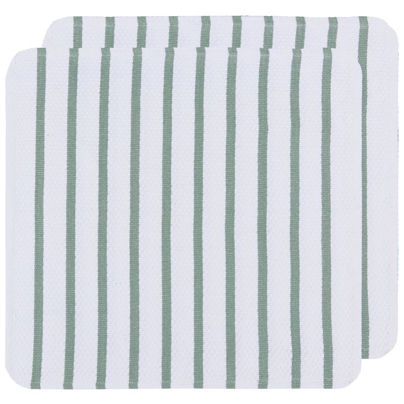 Now Designs Basketweave Dishcloths Set of 2 - Elm Green