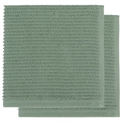 Now Designs Ripple Dishcloths (Set of 2) | Elm Green
