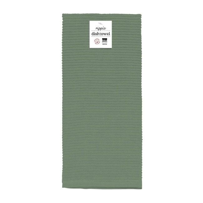 Now Designs Ripple Dishtowel | Elm Green
