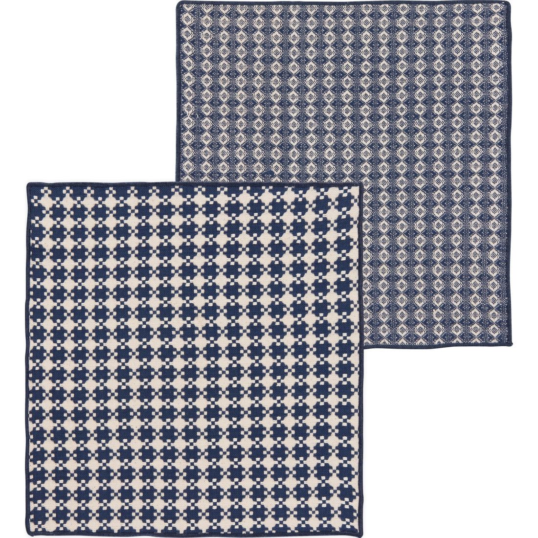 Danica Heirloom Facet Woven Dishcloths Set of 2 - Midnight