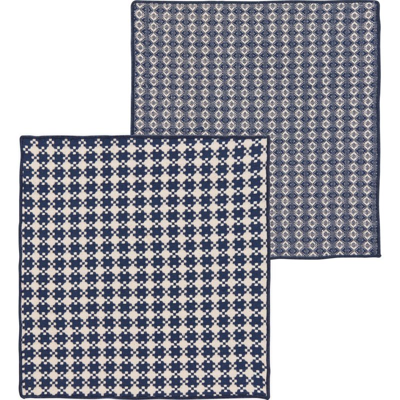 Danica Heirloom Facet Woven Dishcloths Set of 2 - Midnight
