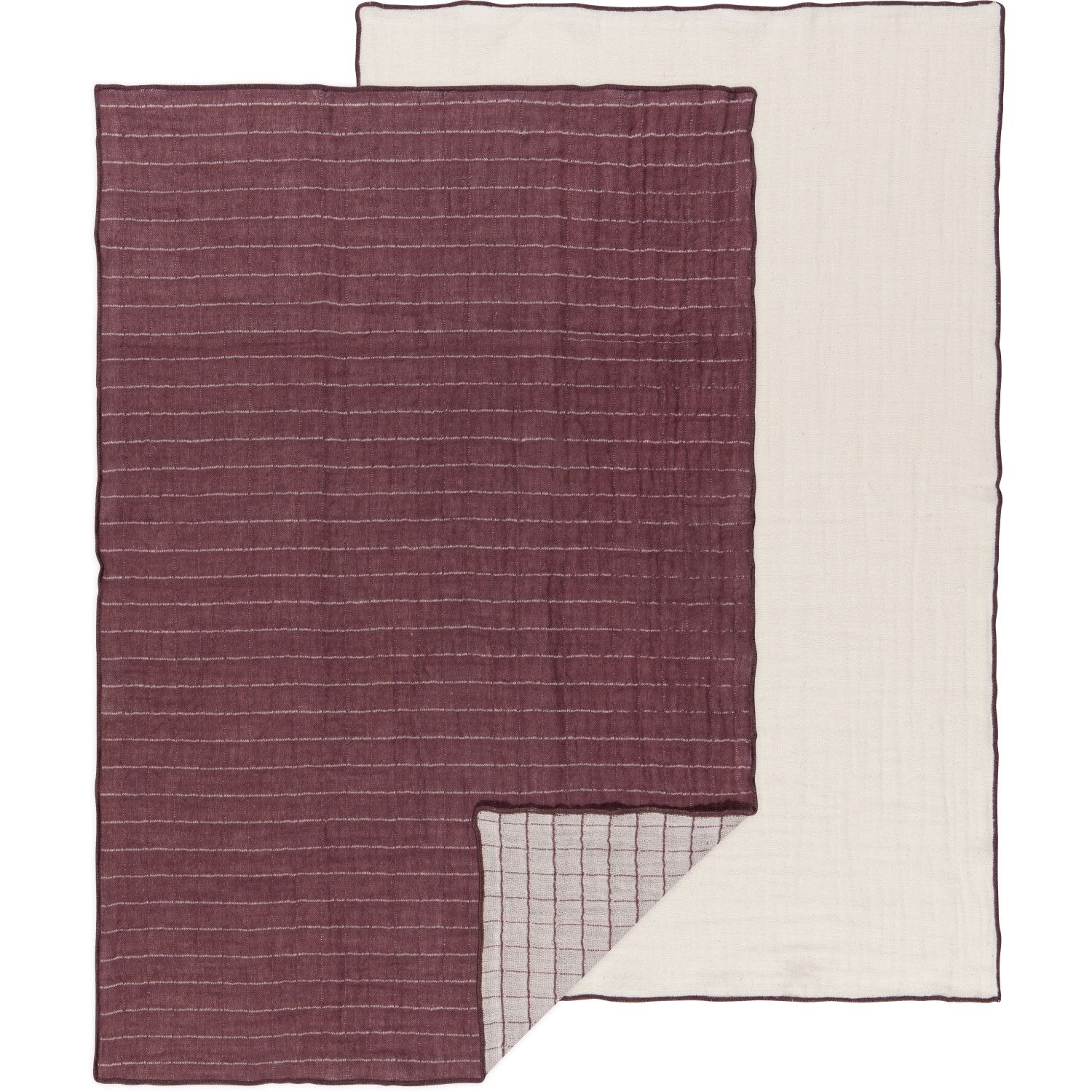 Danica Heirloom Double Weave Dishtowels (Set of 2) - Ash Plum