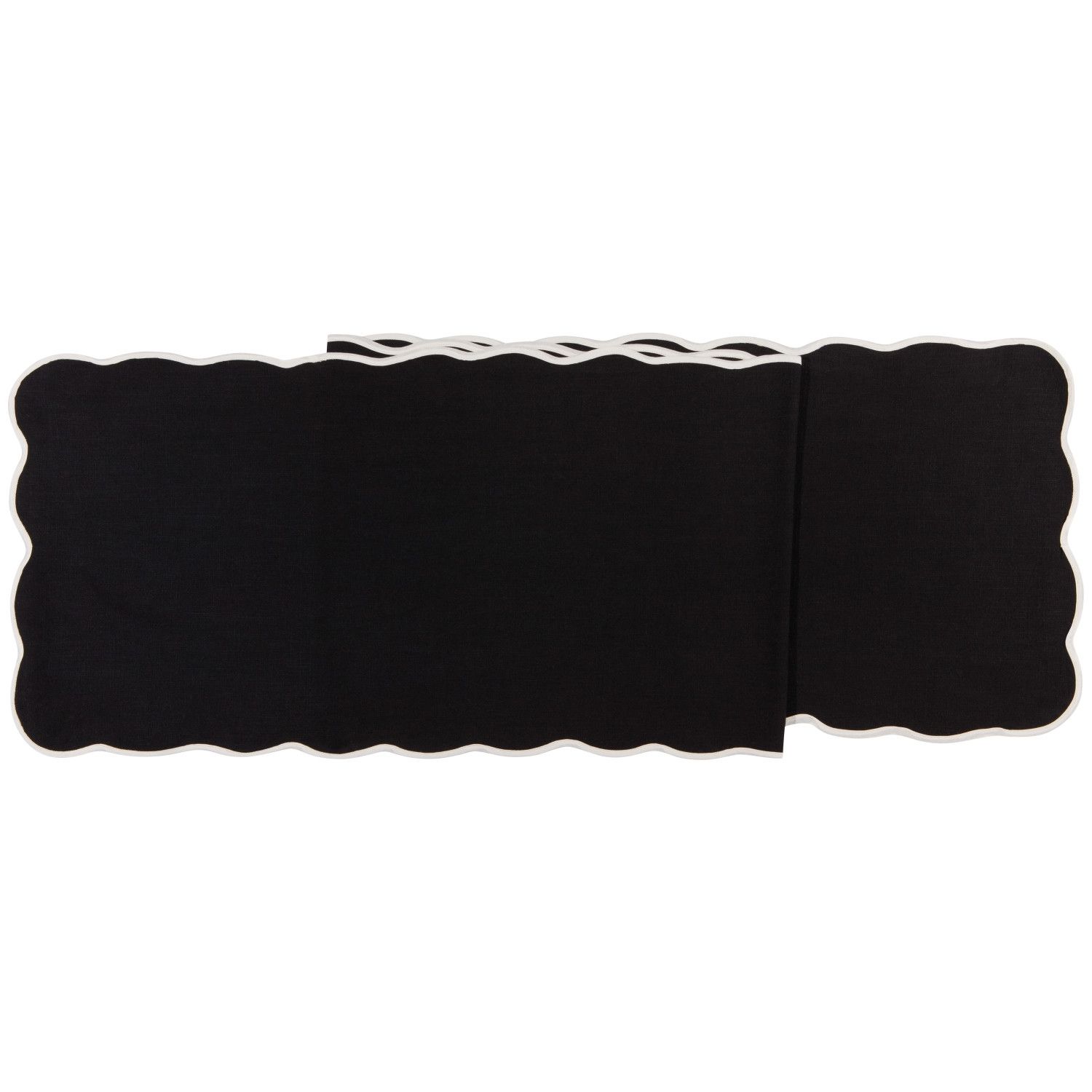 Danica Heirloom 72&quot; Florence Table Runner | Black