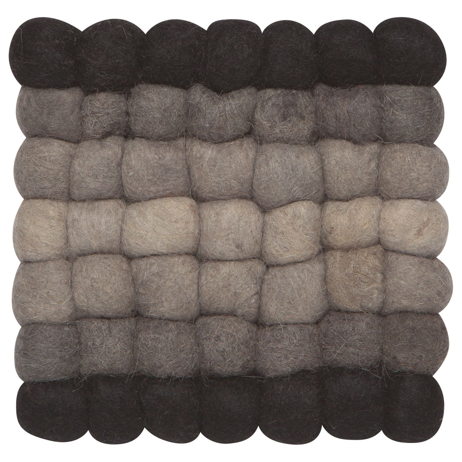 Danica Heirloom Recycled Wool Dot Trivet | Shadow