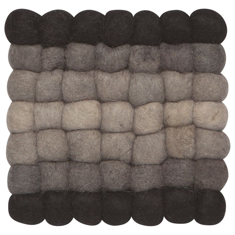 Danica Heirloom Recycled Wool Dot Trivet | Shadow