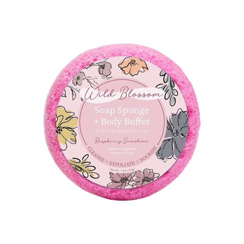 Wild Blossom by Cait + Co Soap Sponge + Body Buffer | Multiple Scents