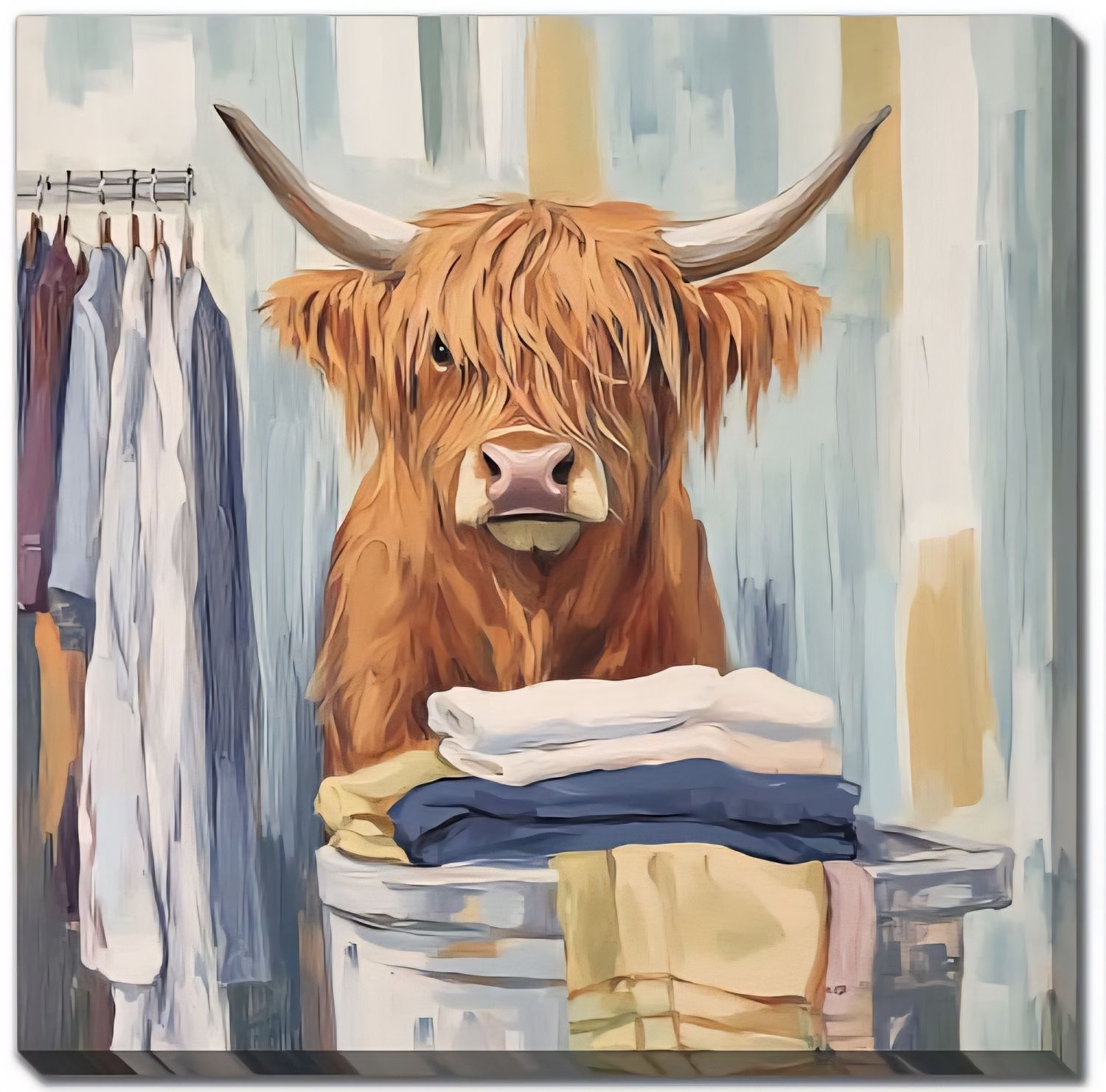 Canvas - More Laundry Cow II