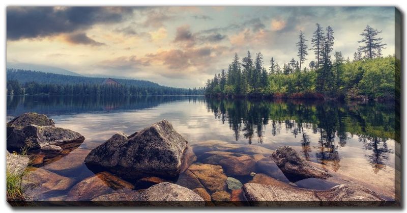 Canvas - Wild Mountain Lake