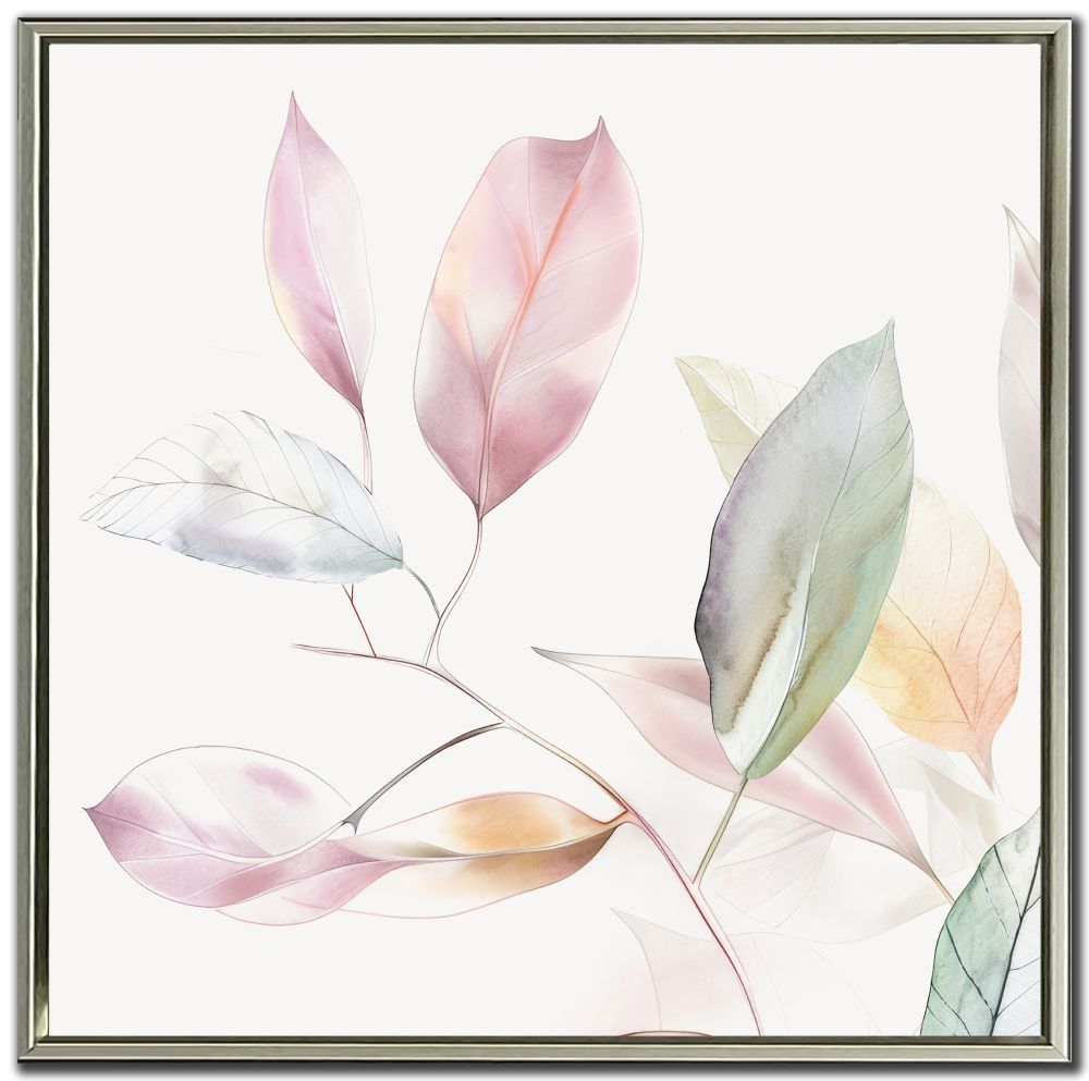 Floating Framed Canvas - Light Leaves II