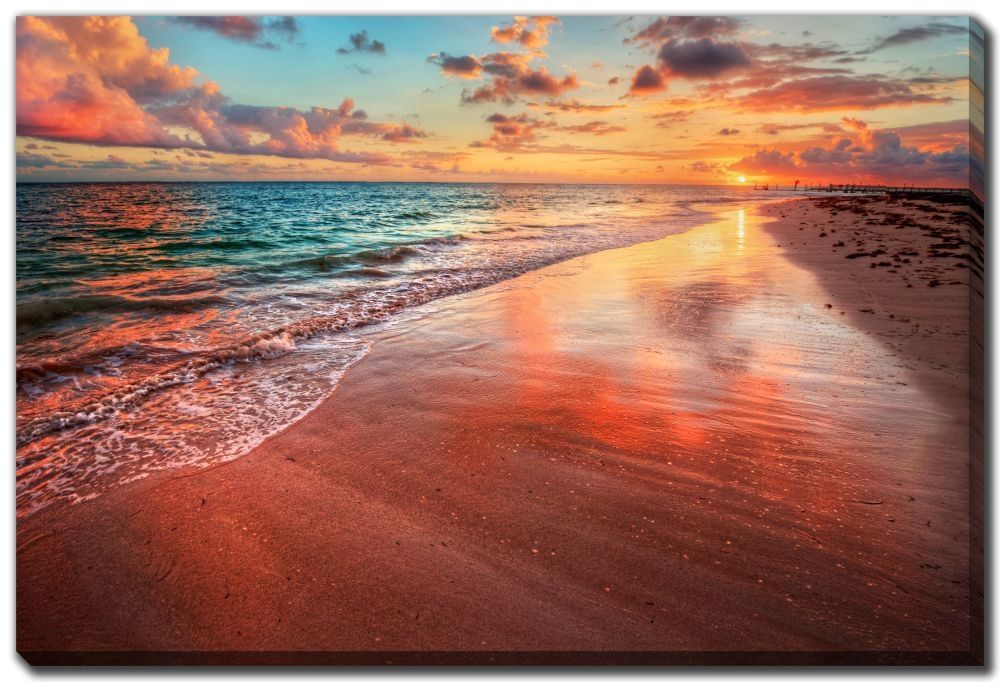 Canvas - Sea Beach Sunset