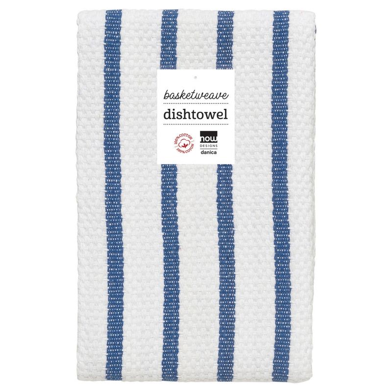 Now Designs Basketweave Dishtowel - Indigo/Royal