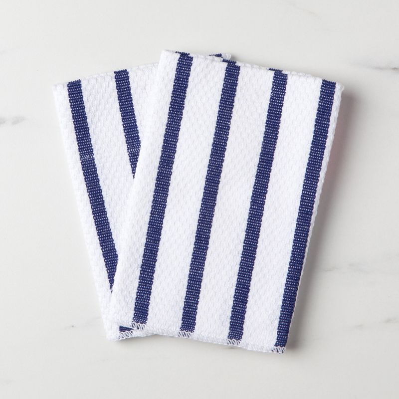 Now Designs Basketweave Dishcloths Set of 2 - Indigo/Royal