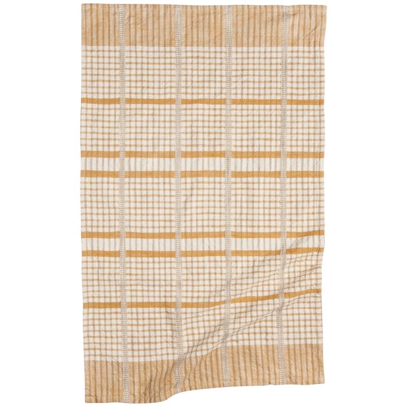 Danica Heirloom Finlay Check Dishtowel (Set of 2) | Saffron