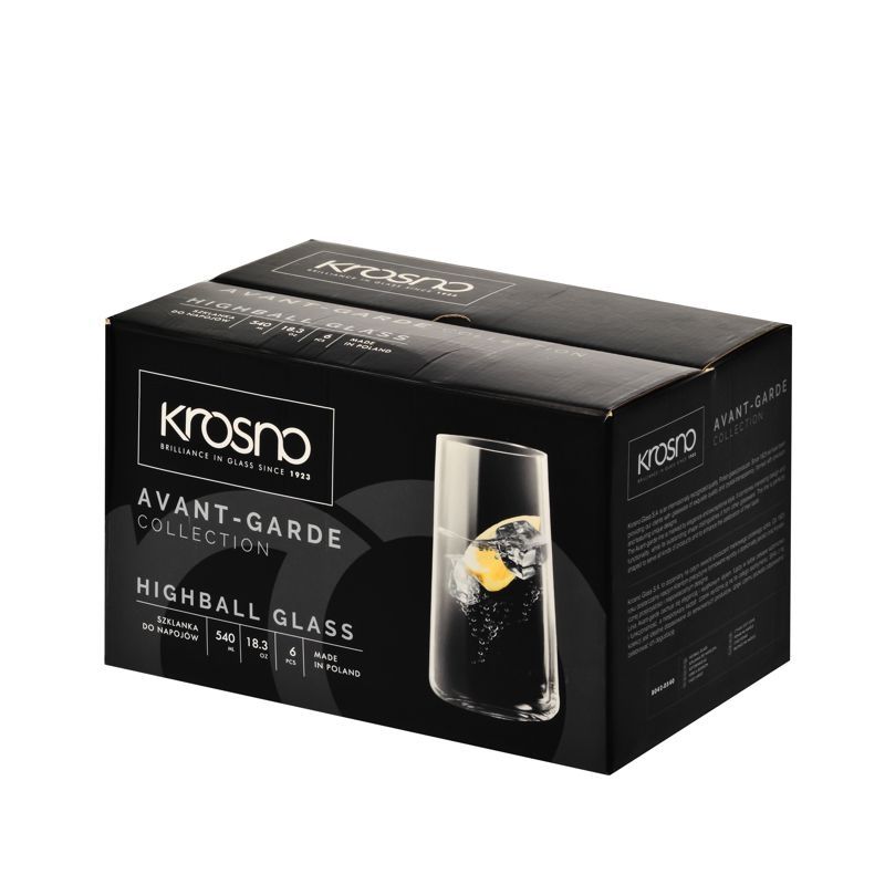 Krosno | 550ml Highball Glass (Set of 6)