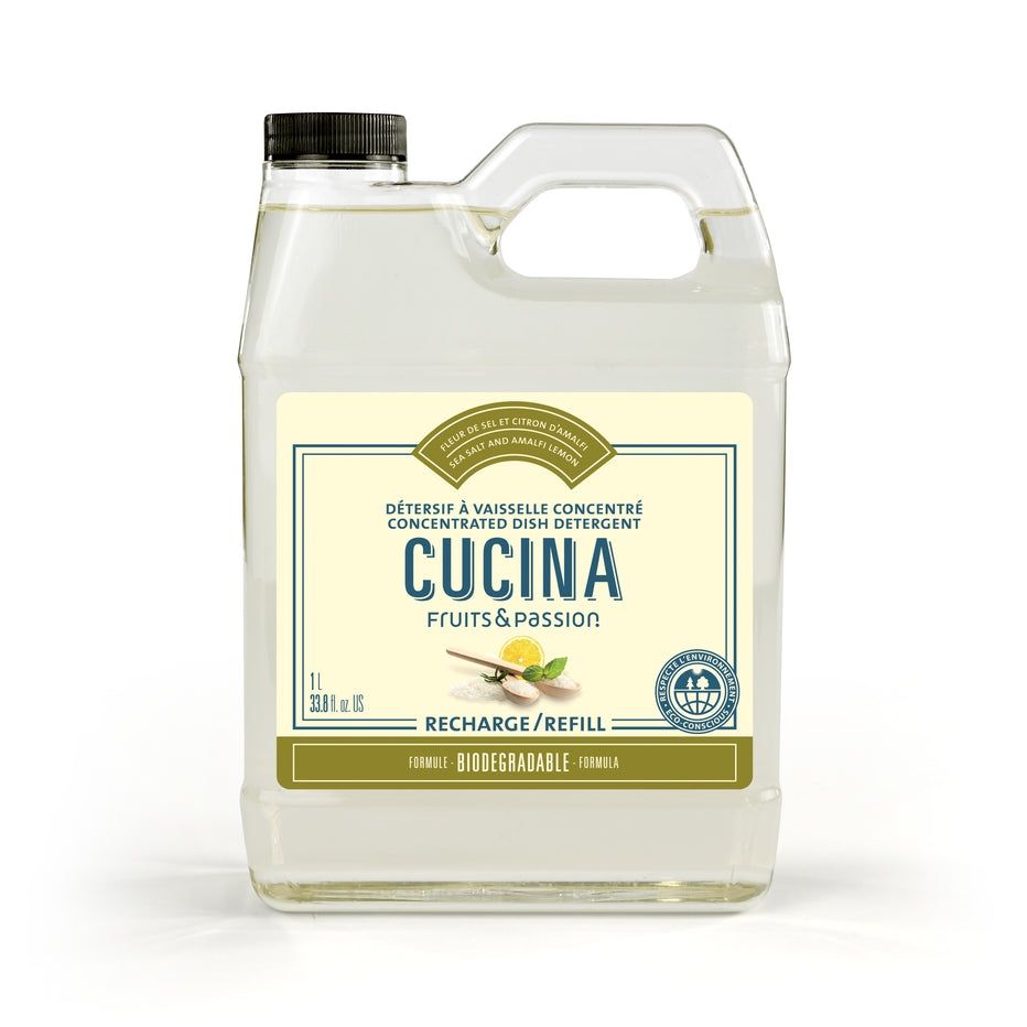 Fruits &amp; Passion 1L Concentrated Dish Detergent | Sea Salt and Amalfi Lemon