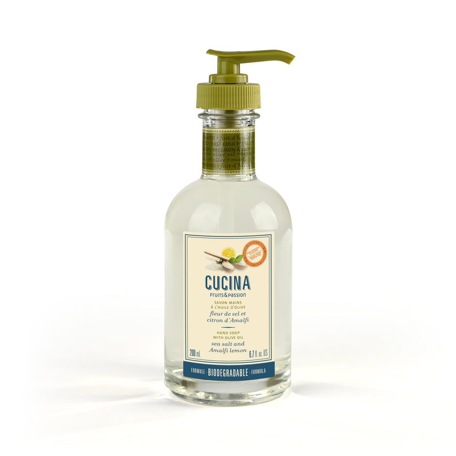 Fruits &amp; Passion 200ml Hand Soap with Olive Oil | Sea Salt and Amalfi Lemon