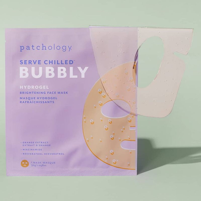 Patchology Hydrogel Face Sheet Mask | Brightening - Serve Chilled Bubbly