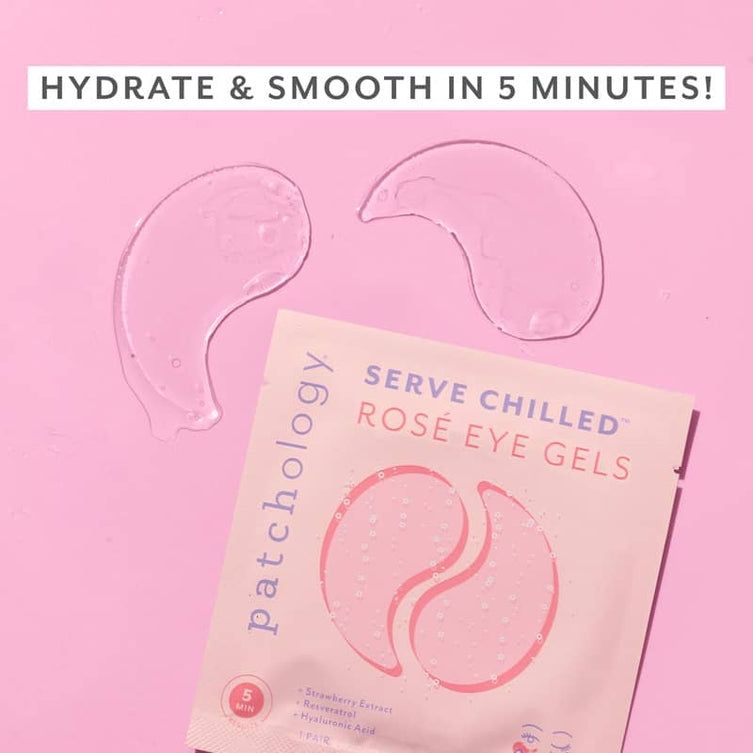 Patchology Hydrogel Eye Gels (5 pair) |  Hydrating &amp; Smoothing - Serve Chilled Rosé