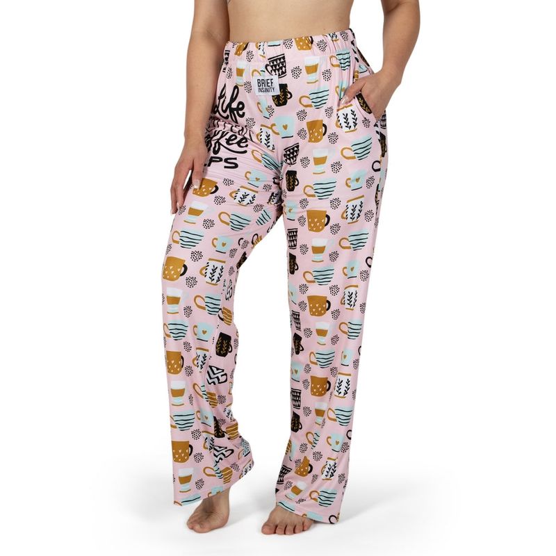 Brief Insanity Sleep Pants | Life Happens, Coffee Helps