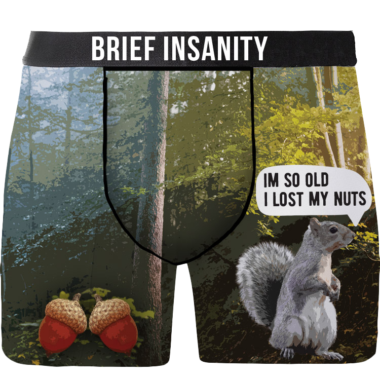 Brief Insanity Boxer Shorts | I&#39;m So Old I Lost My Nuts