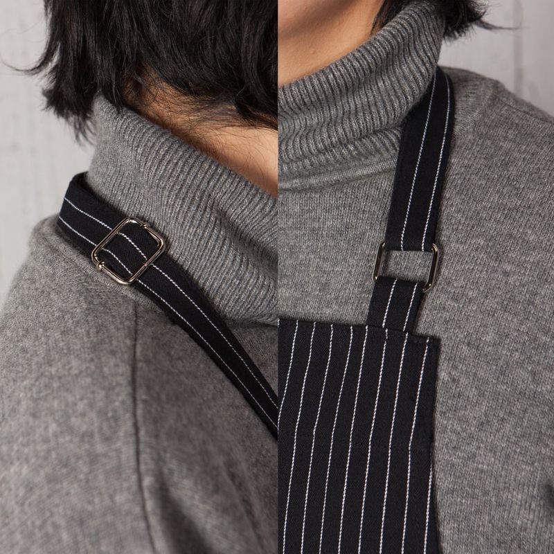 Now Designs Chef Apron - Black Pinstripe