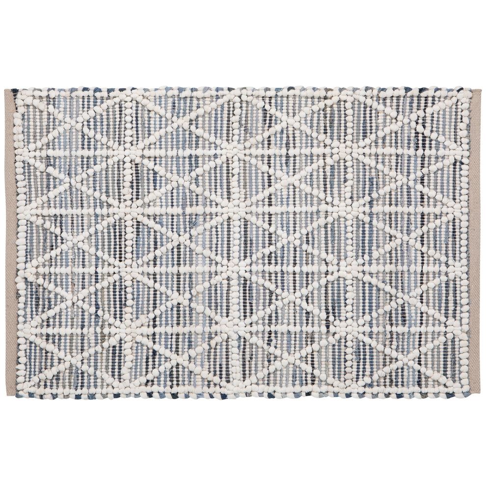 Danica Heirloom Denim Chindi 2'x3' Rug | Hexa