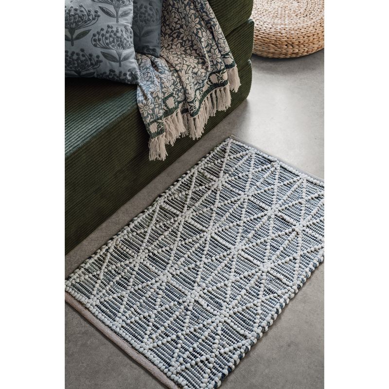 Danica Heirloom Denim Chindi 2'x3' Rug | Hexa