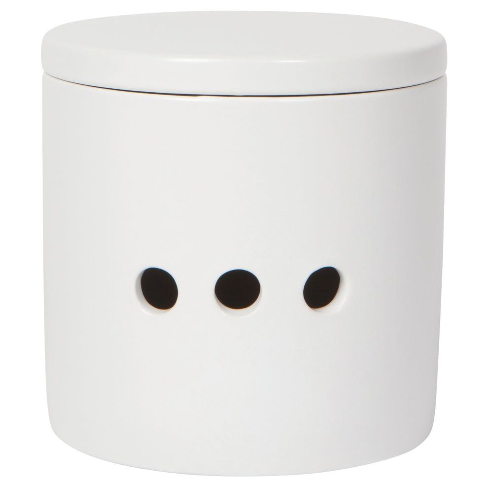 Now Designs Garlic Keeper | Matte White