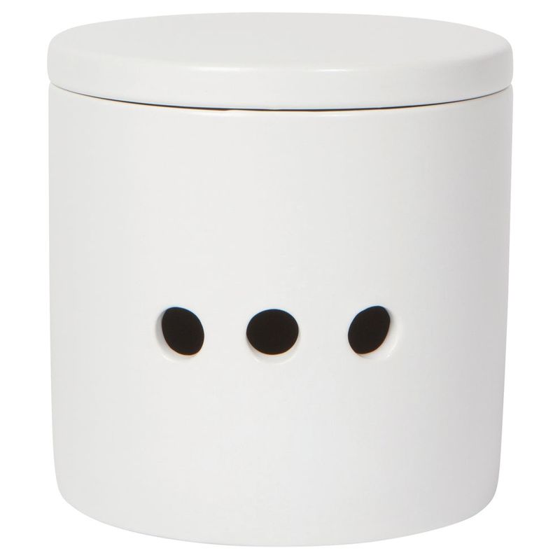 Now Designs Garlic Keeper | Matte White