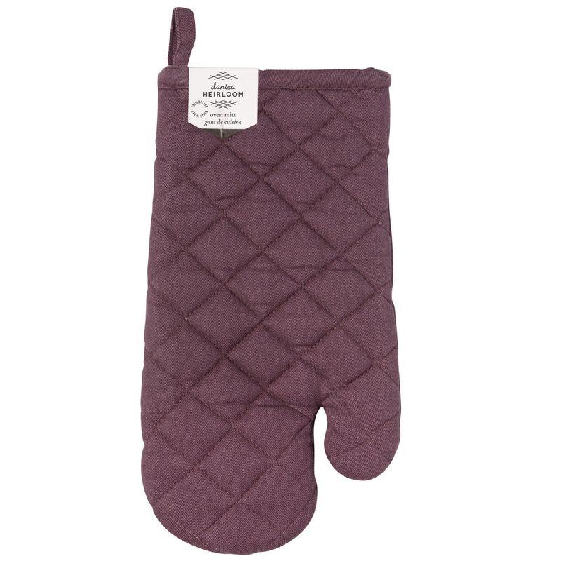 Danica Heirloom Stonewash Oven Mitt (Set of 2) - Ash Plum