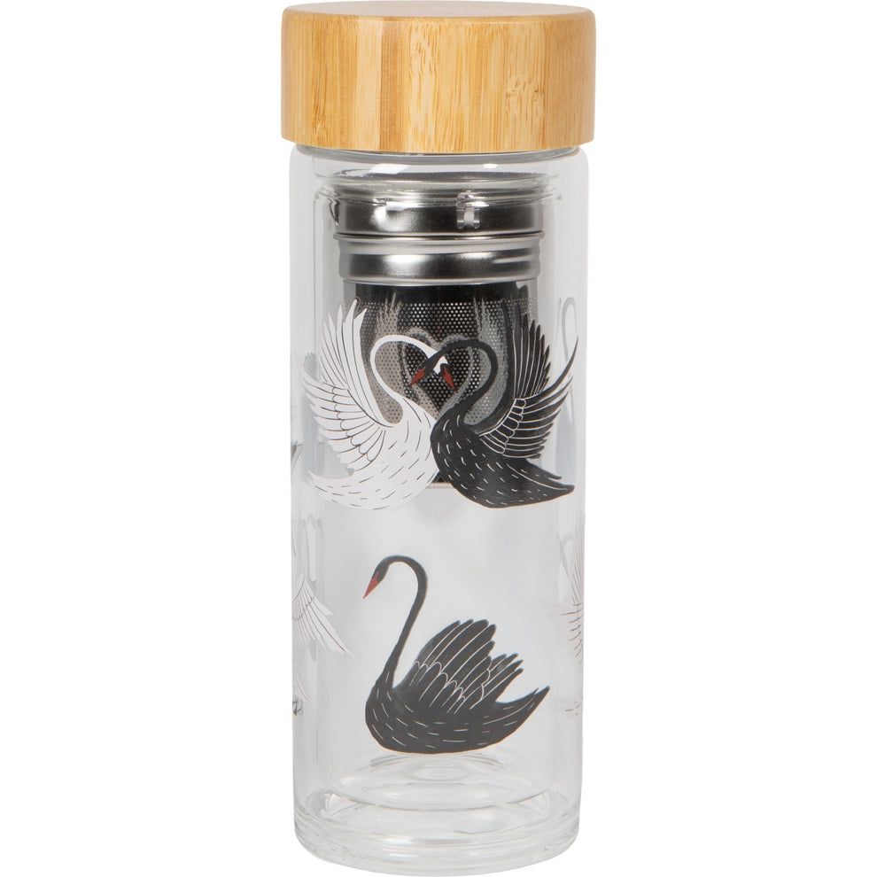Danica Studio | Glass Tea Infuser - Swan Song