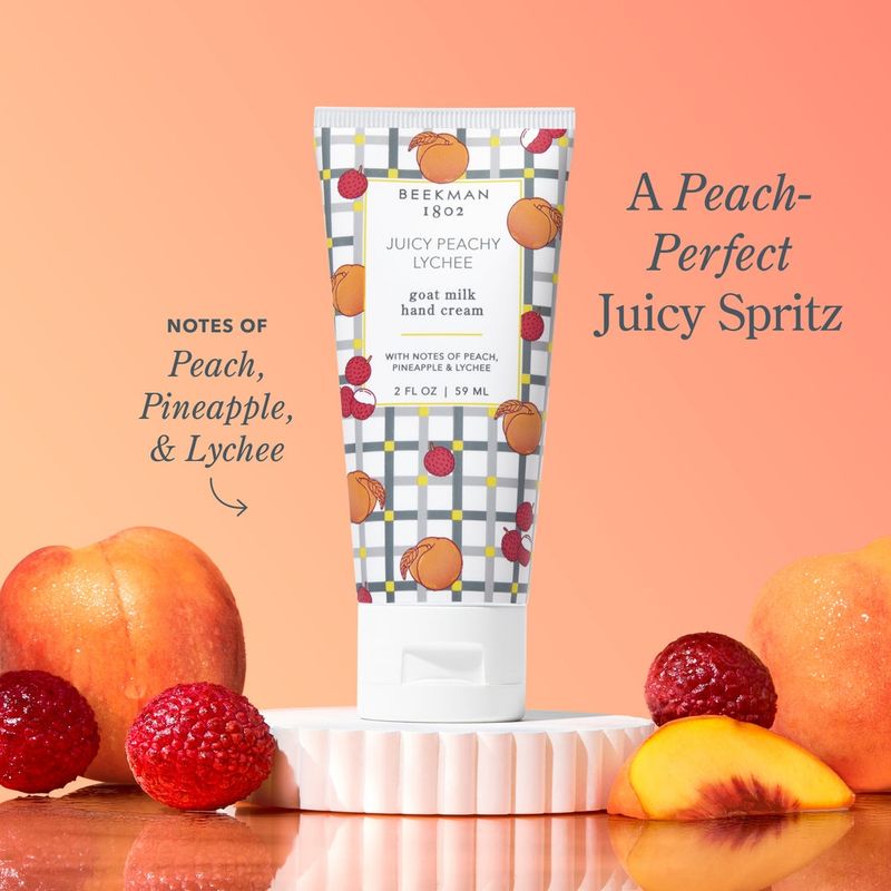 Beekman 1802 Goat Milk Hand Cream 2oz | Juicy Peach Lychee
