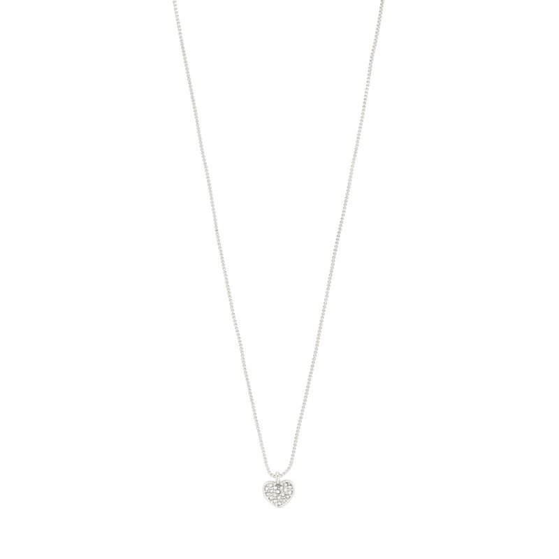 Pilgrim Silver Emmett Heart Necklace