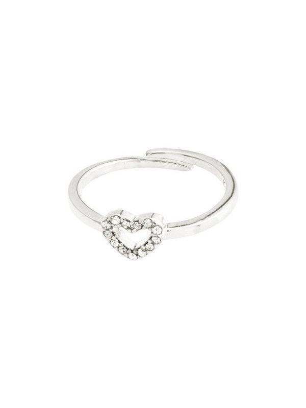 Pilgrim Silver LuLu Heart Stack Ring