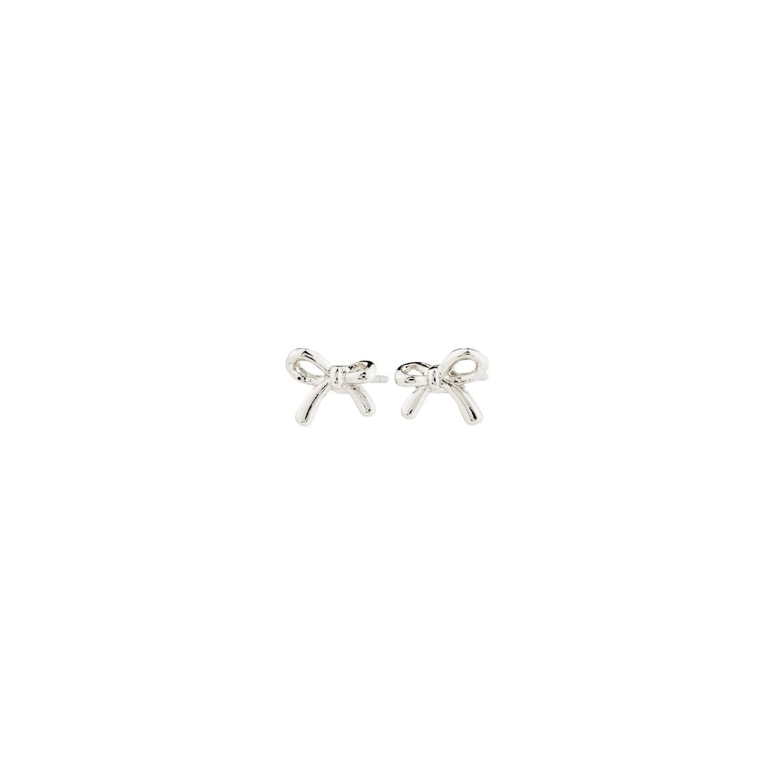Pilgrim Silver Lysandra Micro Bow Earrings