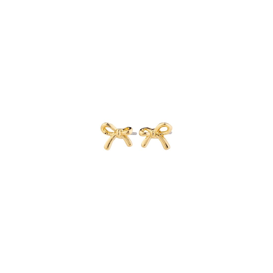Pilgrim Gold Lysandra Micro Bow Earrings