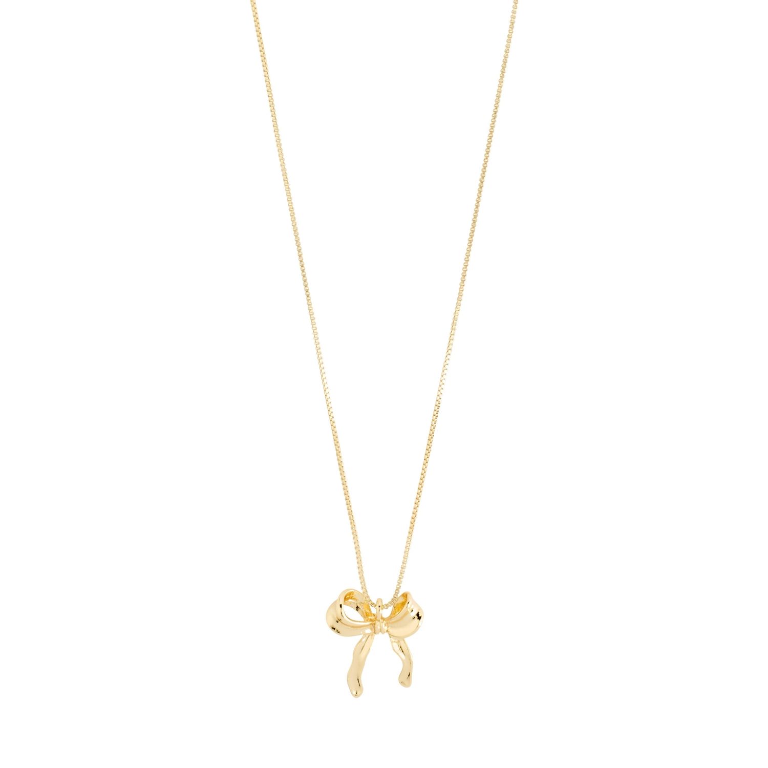 Pilgrim Gold Cassian Bow Necklace