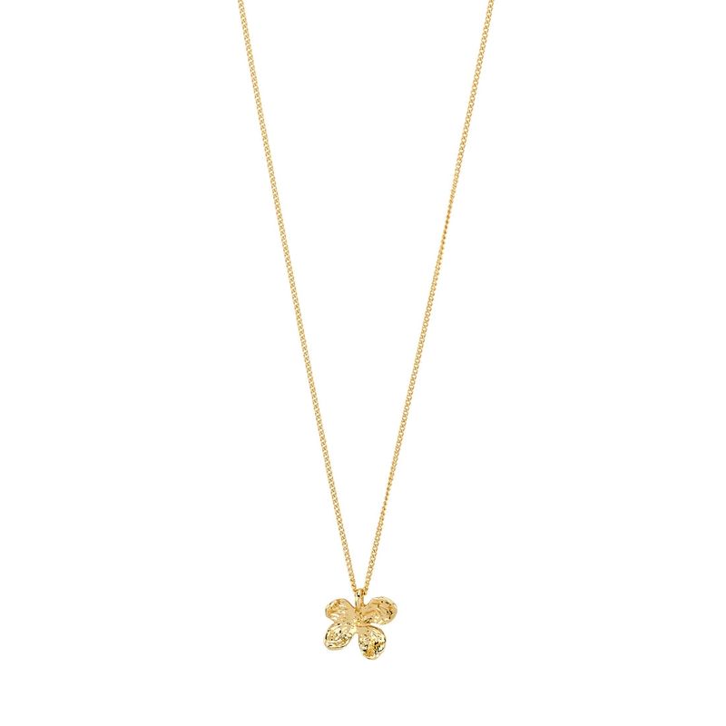Pilgrim Gold Ajani Flower Pendant Necklace