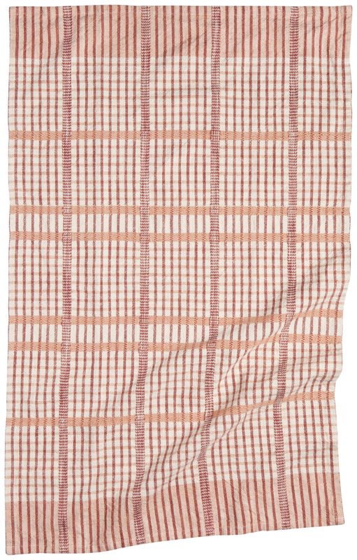 Danica Heirloom Finlay Check Dishtowel (Set of 2) | Bisque