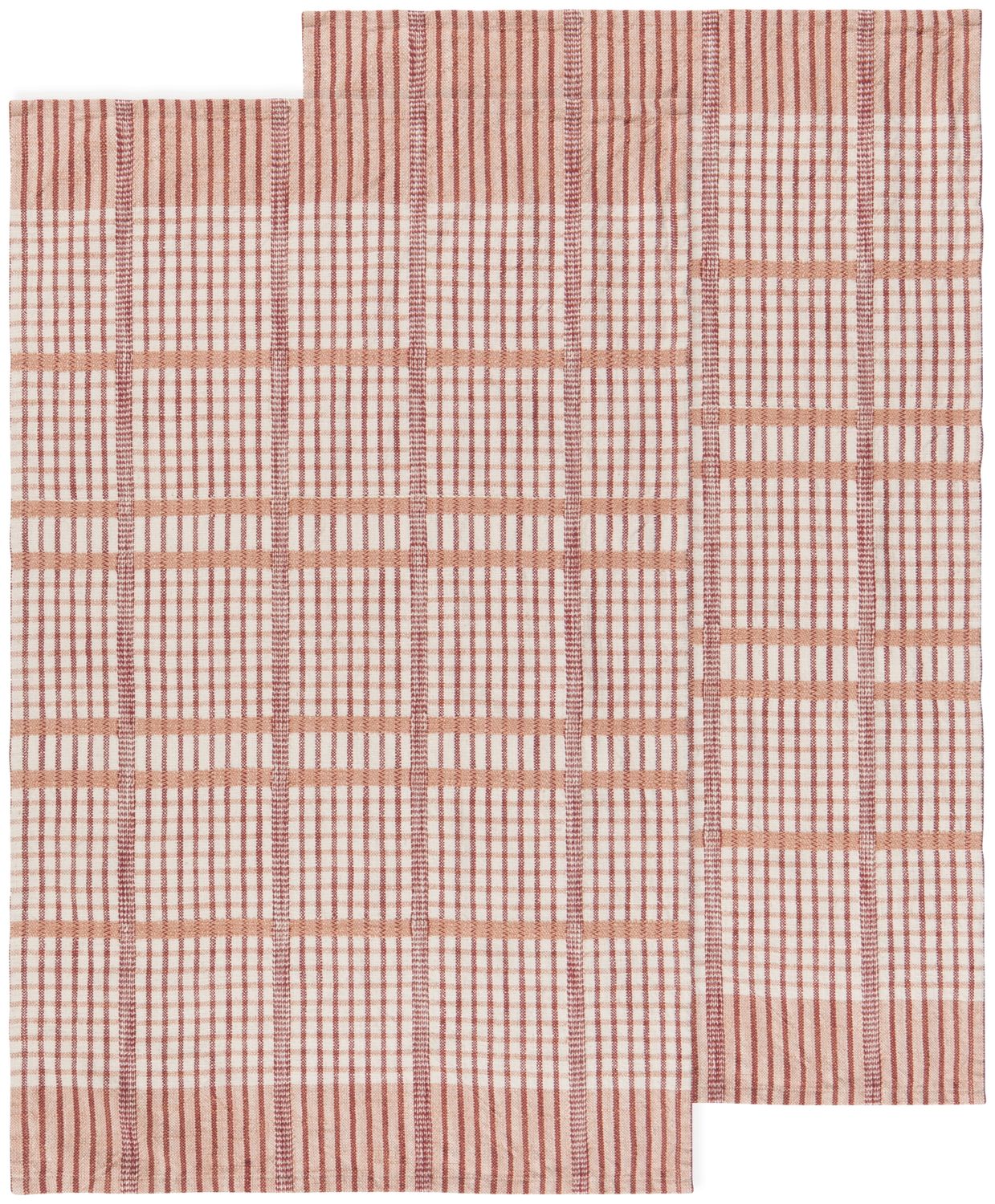 Danica Heirloom Finlay Check Dishtowel (Set of 2) | Bisque
