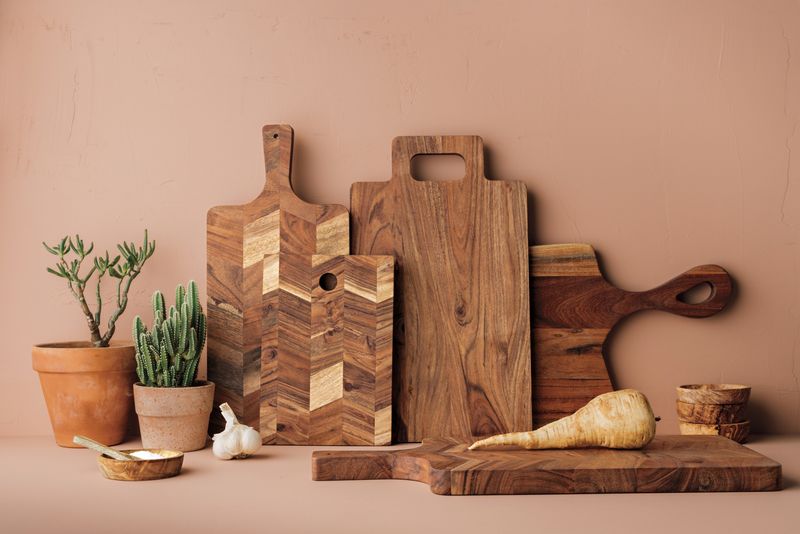 Danica Heirloom 15.5in Acacia Chevron Serving Paddle