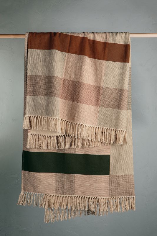 Danica Heirloom 50in x 60in Dimension Throw | Cinnamon Stick