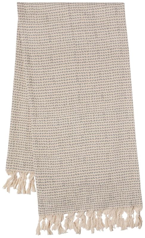 Danica Heirloom 50in x 60in Millie Throw | Dove Grey