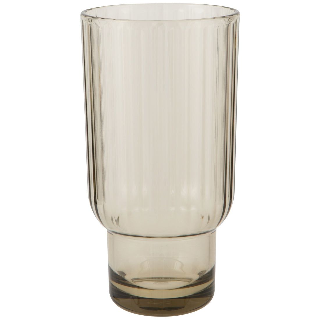 Acrylic Fluted Highball Glass - Olive